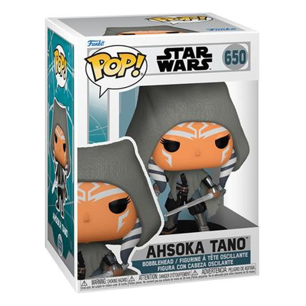 Funko Pop Star Wars Ahsoka: Ahsoka Tano n. 650 - Figura in Vinile