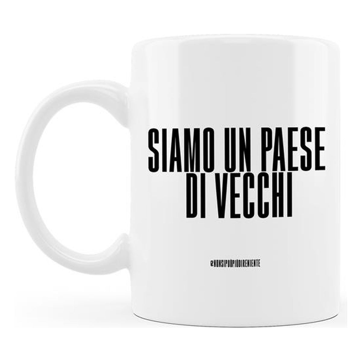 Tazza bianca NSPPDN 4: Siamo in un paese di vecchi