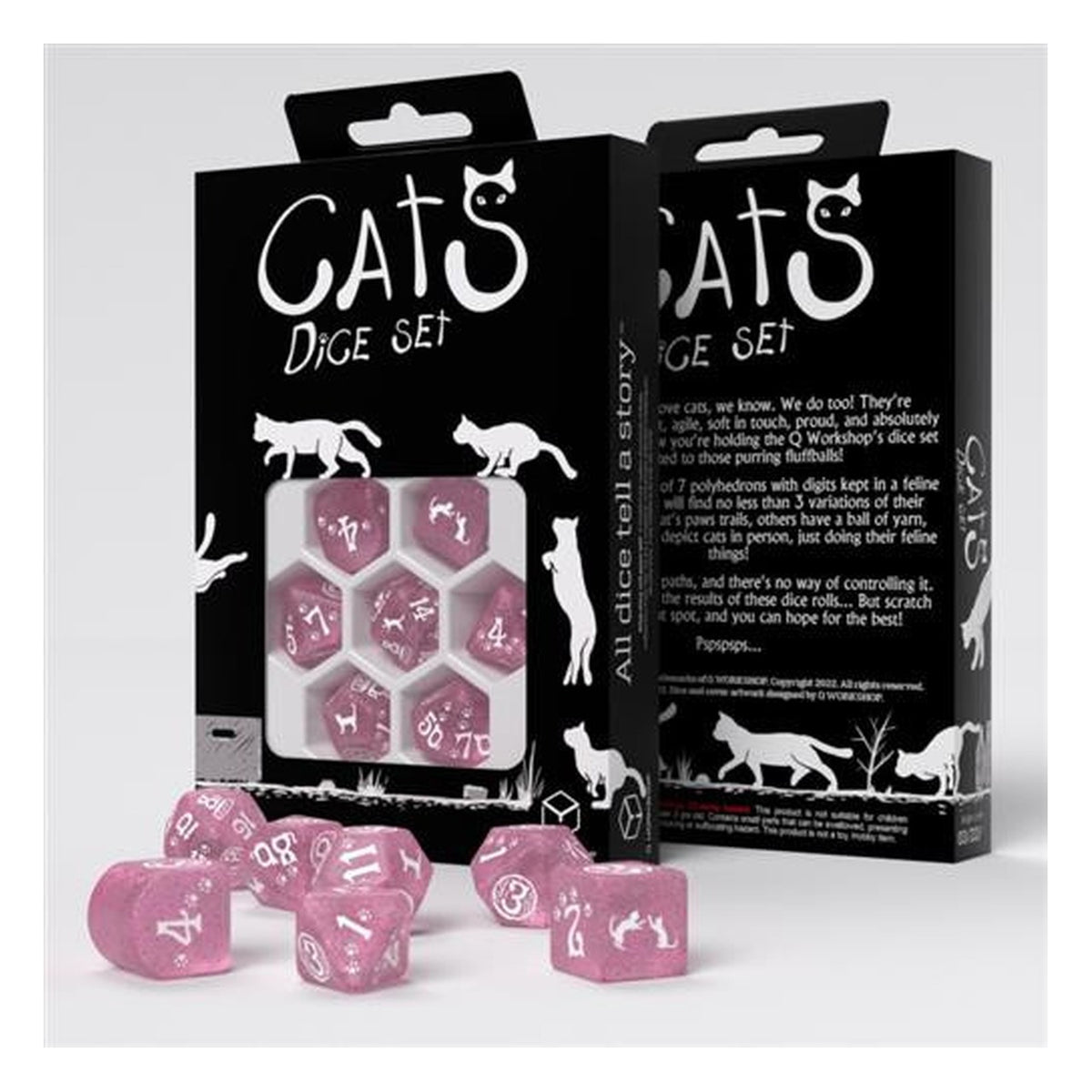 Q Workshop Cats Daisy - Set 7 Dadi