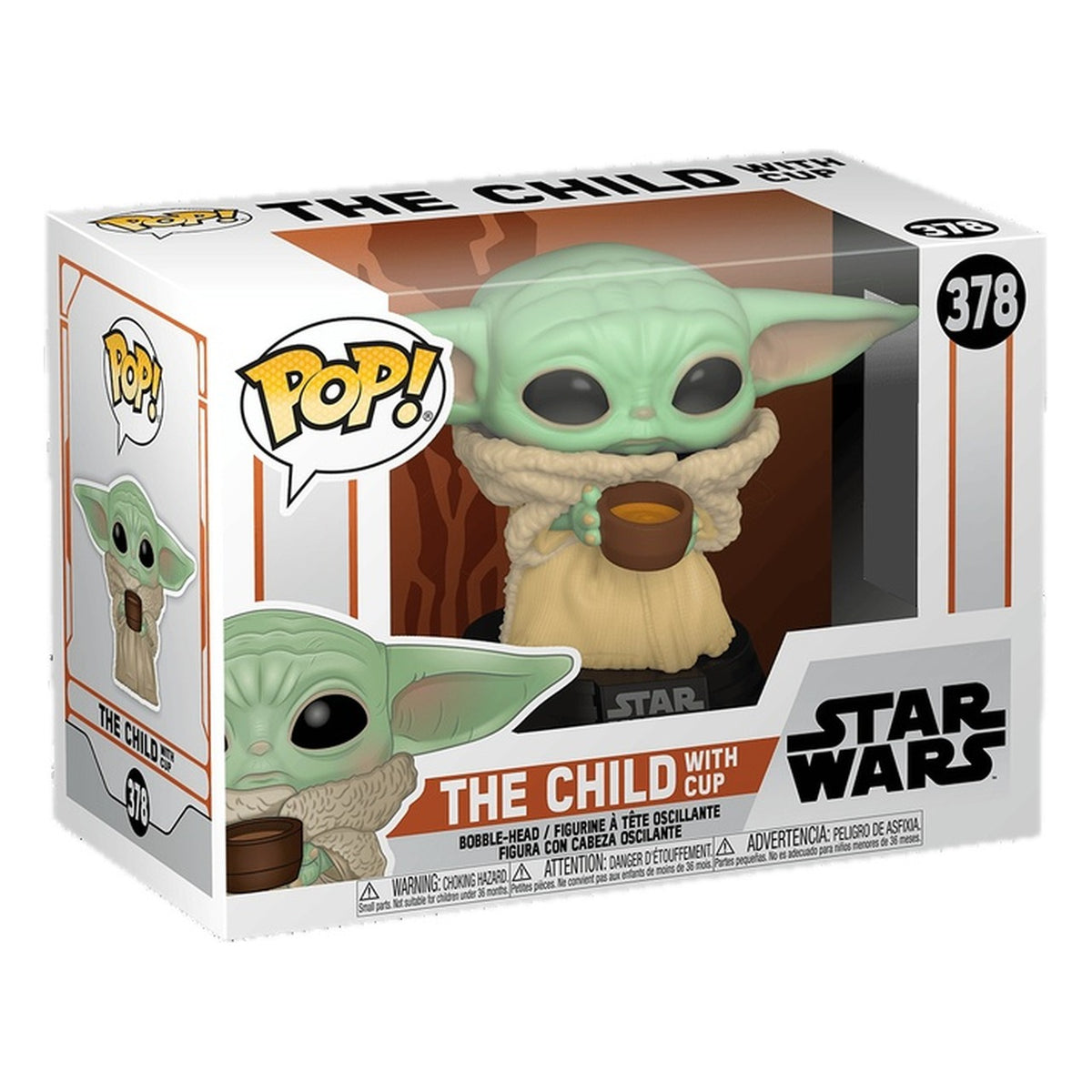 Funko Pop Star Wars The Mandalorian: The Child con tazza - Figura in Vinile