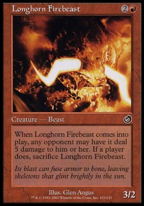 Longhorn Firebeast - Torment (Common) [TOR-103]