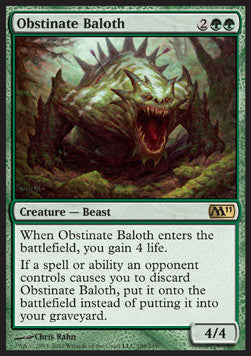 Obstinate Baloth - Magic 2011 (Rare) [M11-188]