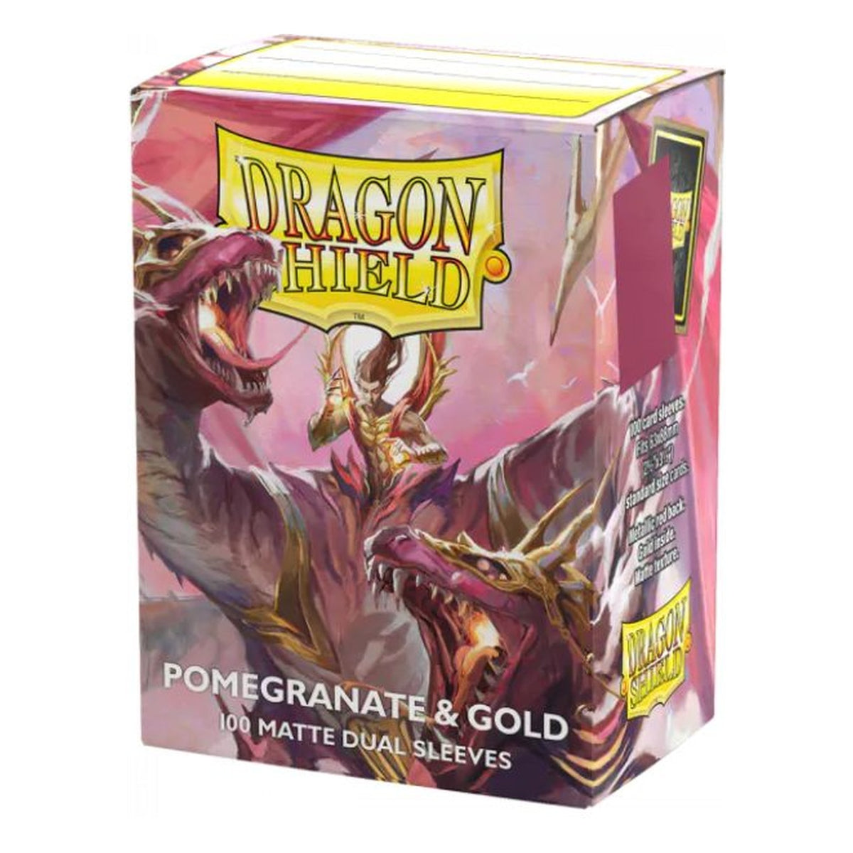 Dragon Shield Dual Matte Special Edition Pomegranate/Gold - 100 bustine Standard