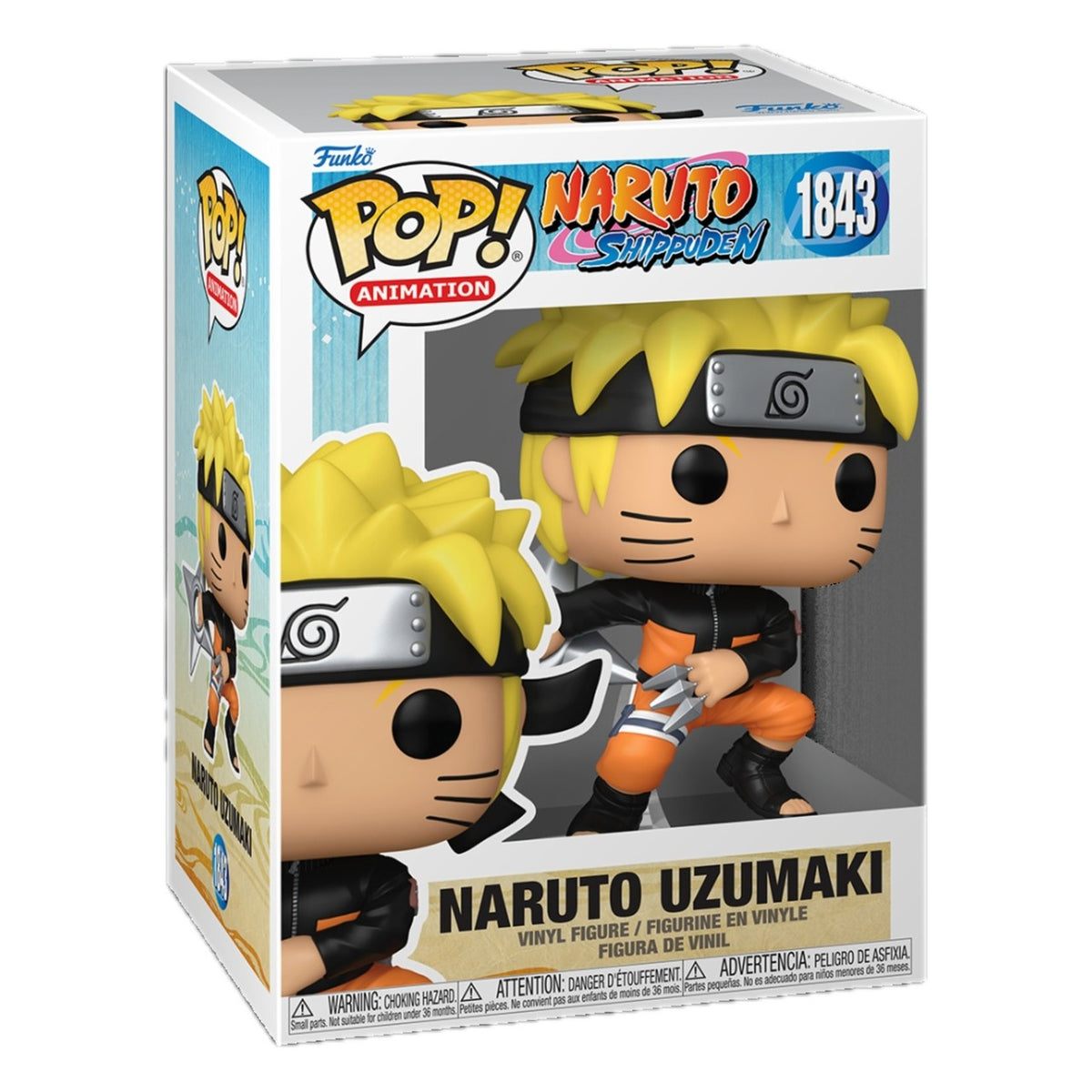 Funko Pop Naruto Shippuden: Naruto con kunai e shuriken - Figura in Vinile