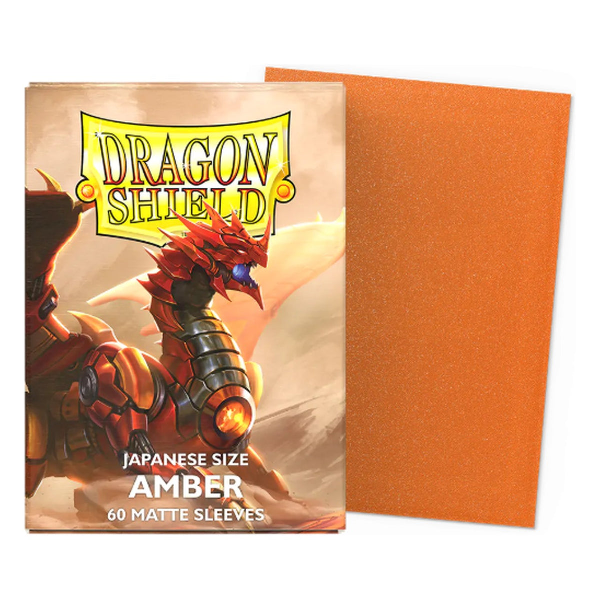 Dragon Shield: 60 Buste Formato Giapponese Matte Dual AT 11159 Amber