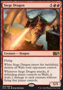Siege Dragon - Magic 2015 (Rare) [M15-162]