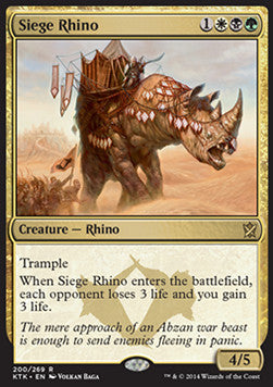 Siege Rhino - Khans of Tarkir (Rare) [KTK-200]