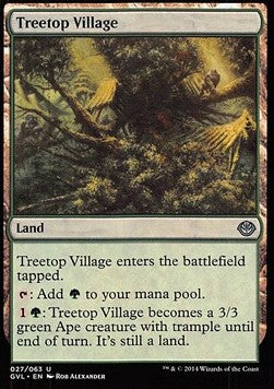 Treetop Village - Duel Decks: Anthology (Uncommon) [DD3-7027]