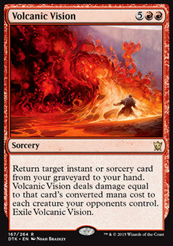 Volcanic Vision - Dragons of Tarkir (Rare) [DTK-167]