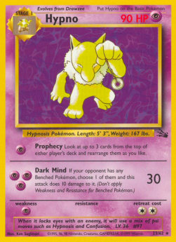 Hypno - Fossil (Rare) [FO-23]