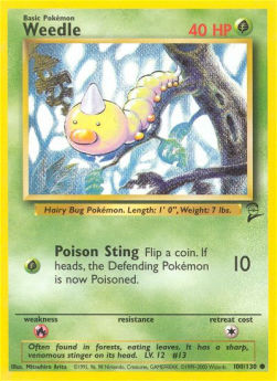 Weedle - Base Set 2 (Common) [B2-100]