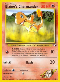 Blaine's Charmander - Gym Heroes (Common) [GH-61]