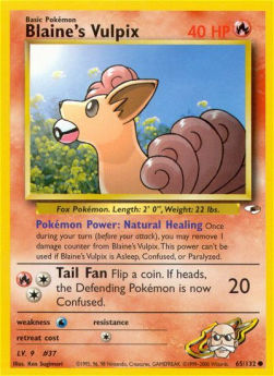 Blaine's Vulpix - Gym Heroes (Common) [GH-65]