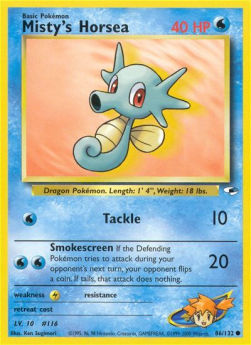 Misty's Horsea - Gym Heroes (Common) [GH-86]