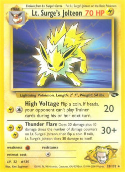 Lt. Surge's Jolteon - Gym Challenge (Rare) [GC-28]
