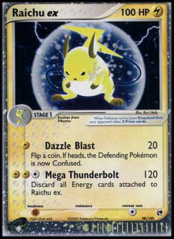 Raichu ex - EX Sandstorm (Ultra Rare) [SS-98]