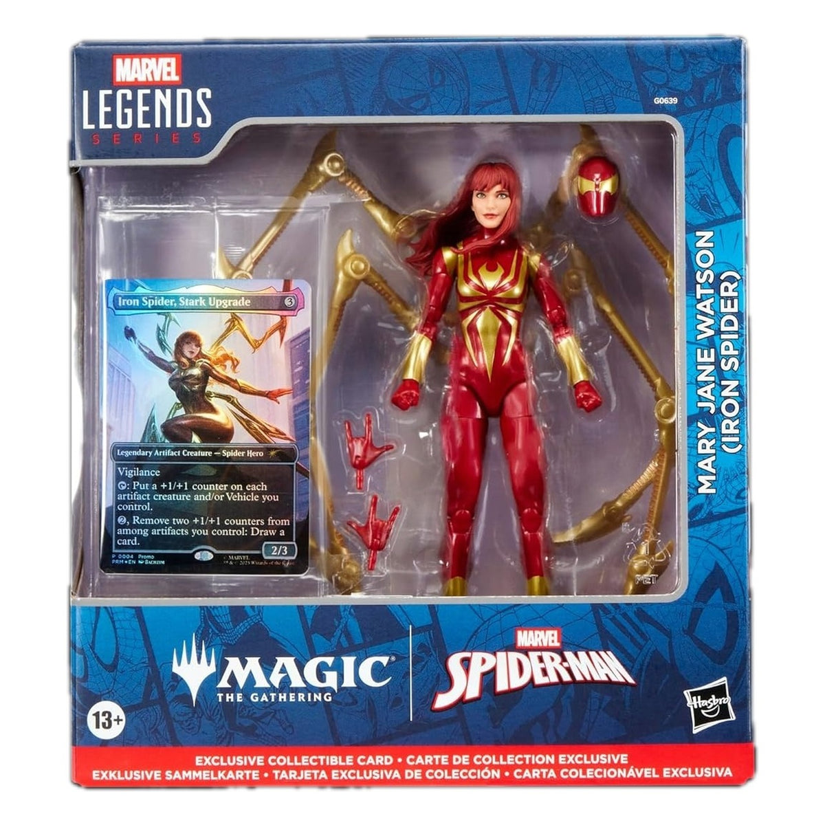 Marvel Classic Legends: Mary Jane in Iron Spider Suit con carta Magic: The Gathering - Action Figure 15 cm