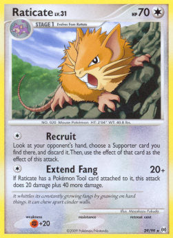 Raticate Lv.31 - Arceus (Rare) [AR-29]