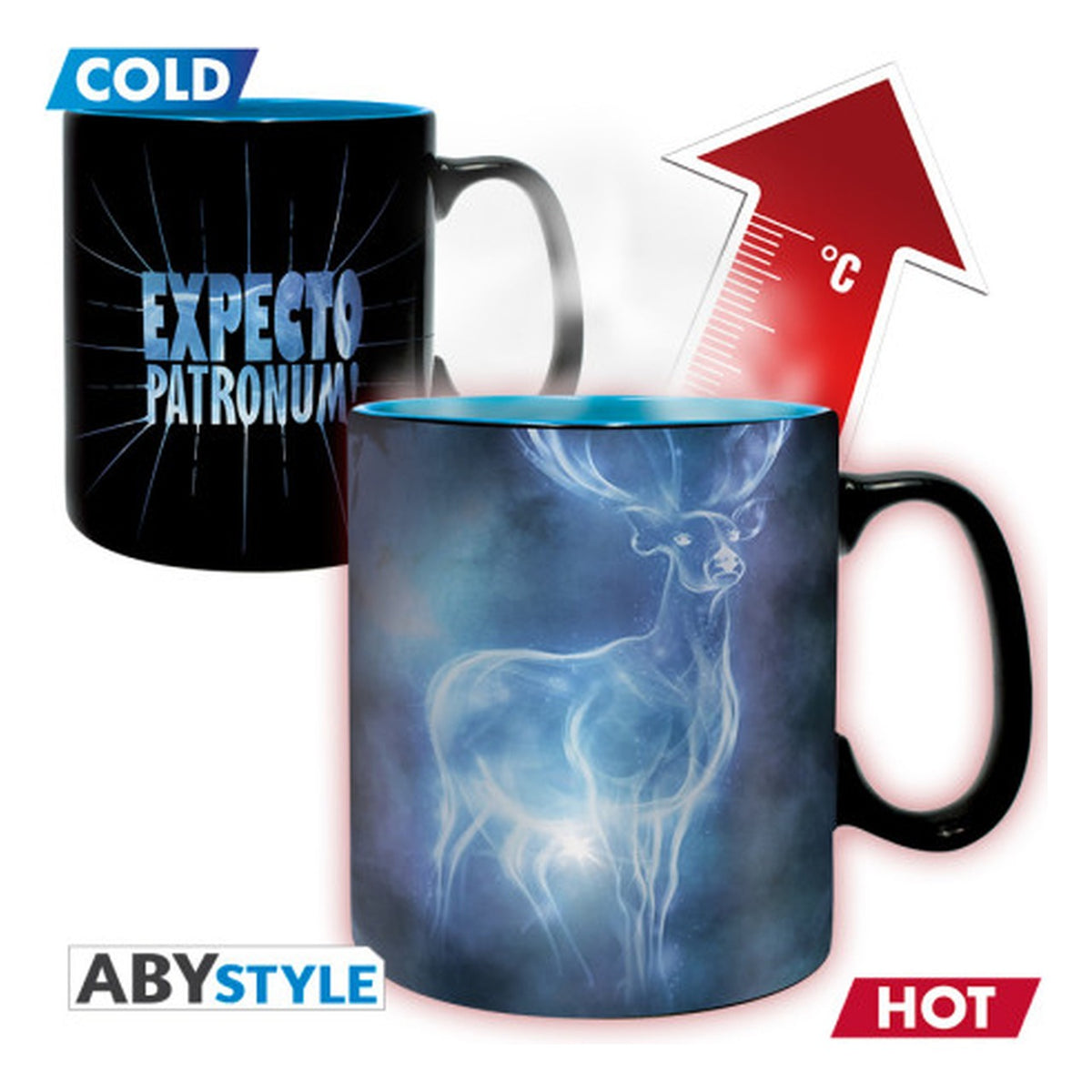 Tazza Heat Change 460 ml Patronus - Harry Potter
