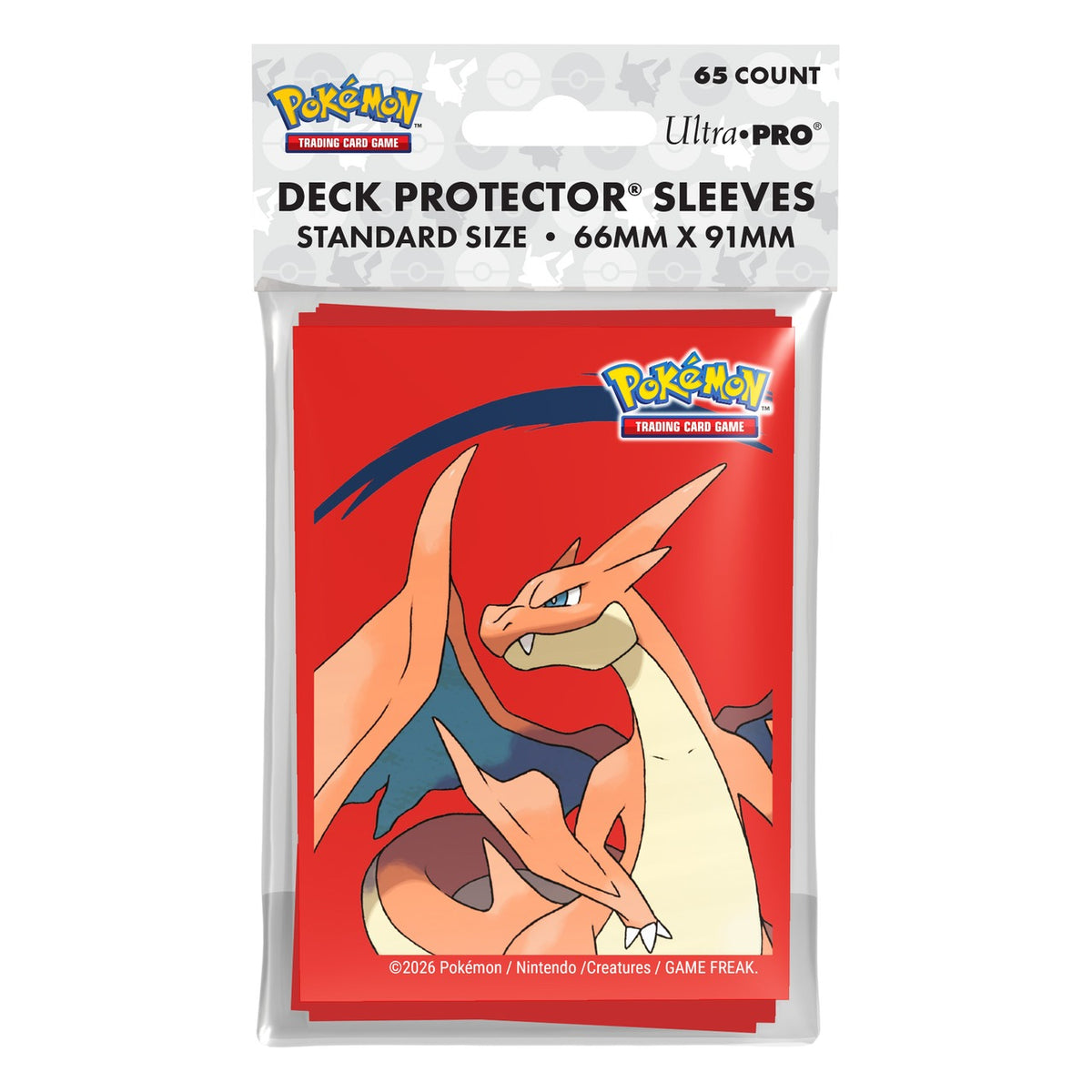 Pokémon Mega Charizard Y 65 Deck Protector - Bustine Protettive