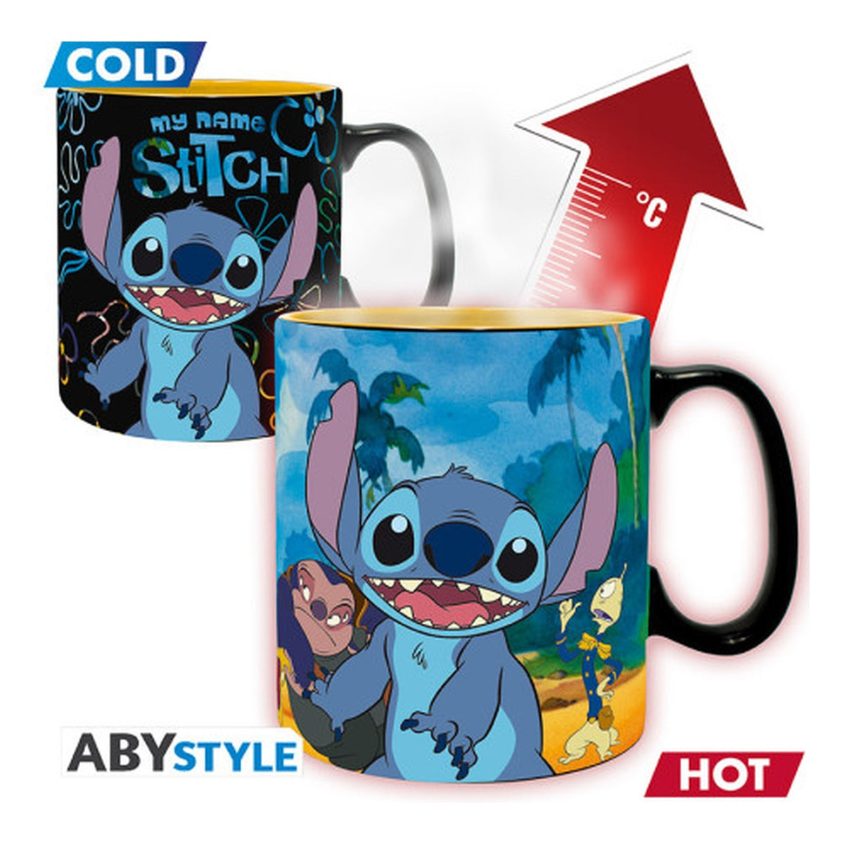 Disney Lilo & Stitch Mug Heat Change 460 ml - Tazza