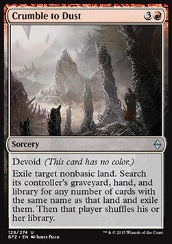Crumble to Dust - Battle for Zendikar (Uncommon) [BFZ-128]