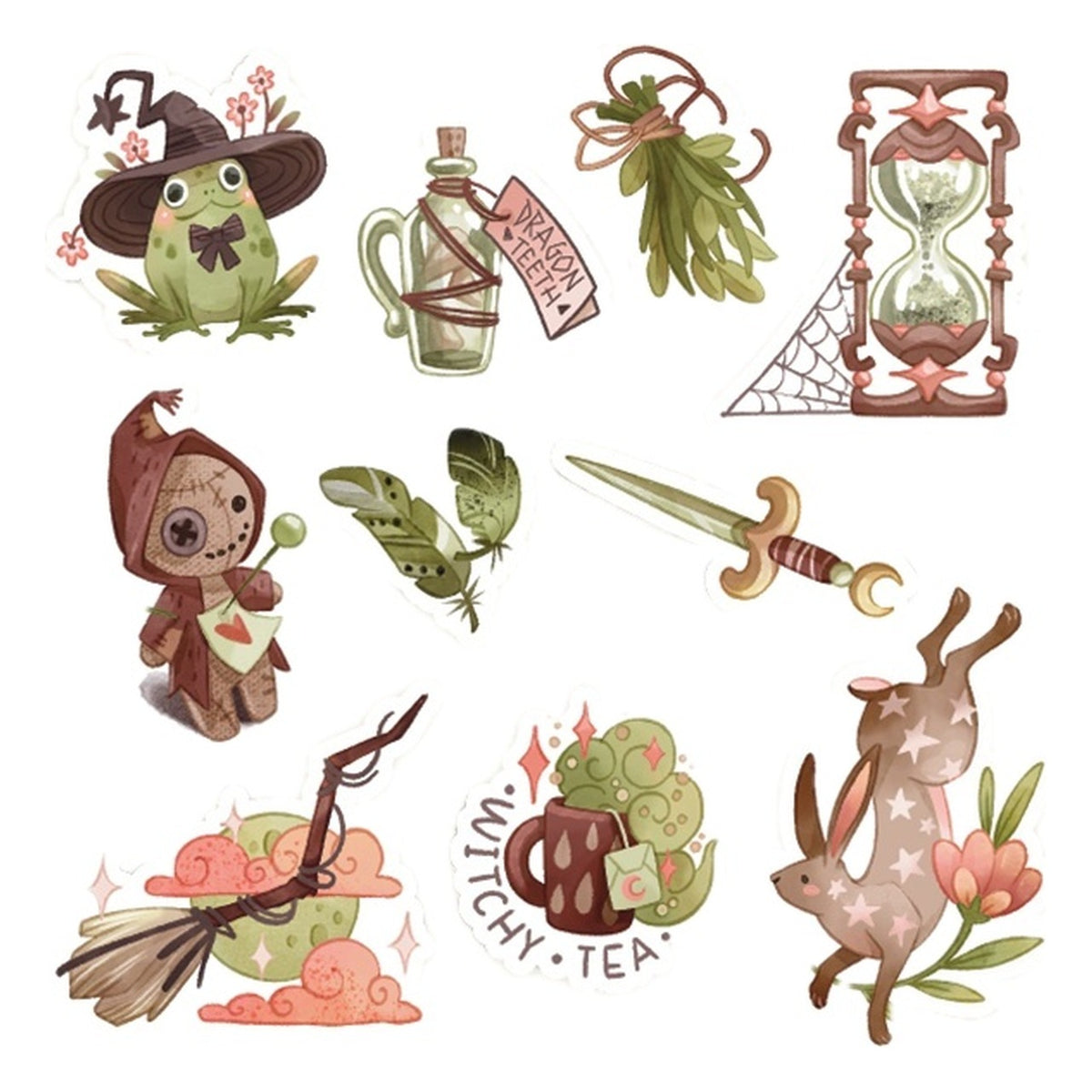 Set Sticker Witchcore 1 - Sticker