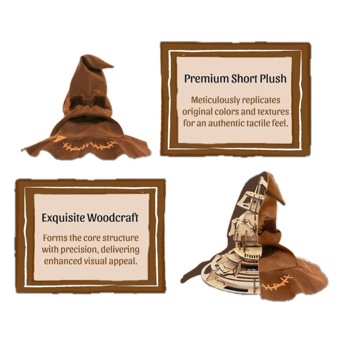 Harry Potter Magic Collectibles: Talking Sorting Hat - Scena in Legno
