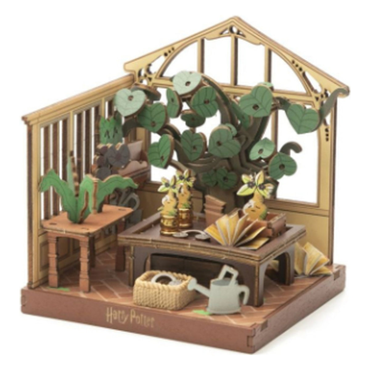 Harry Potter Hogwarts Classes: Herbology Class - Scena in Legno