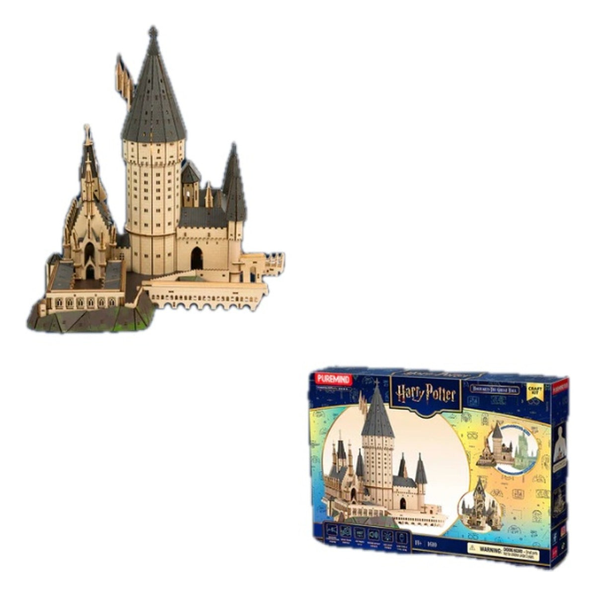 Harry Potter Hogwarts: The Great Hall - Scena in Legno