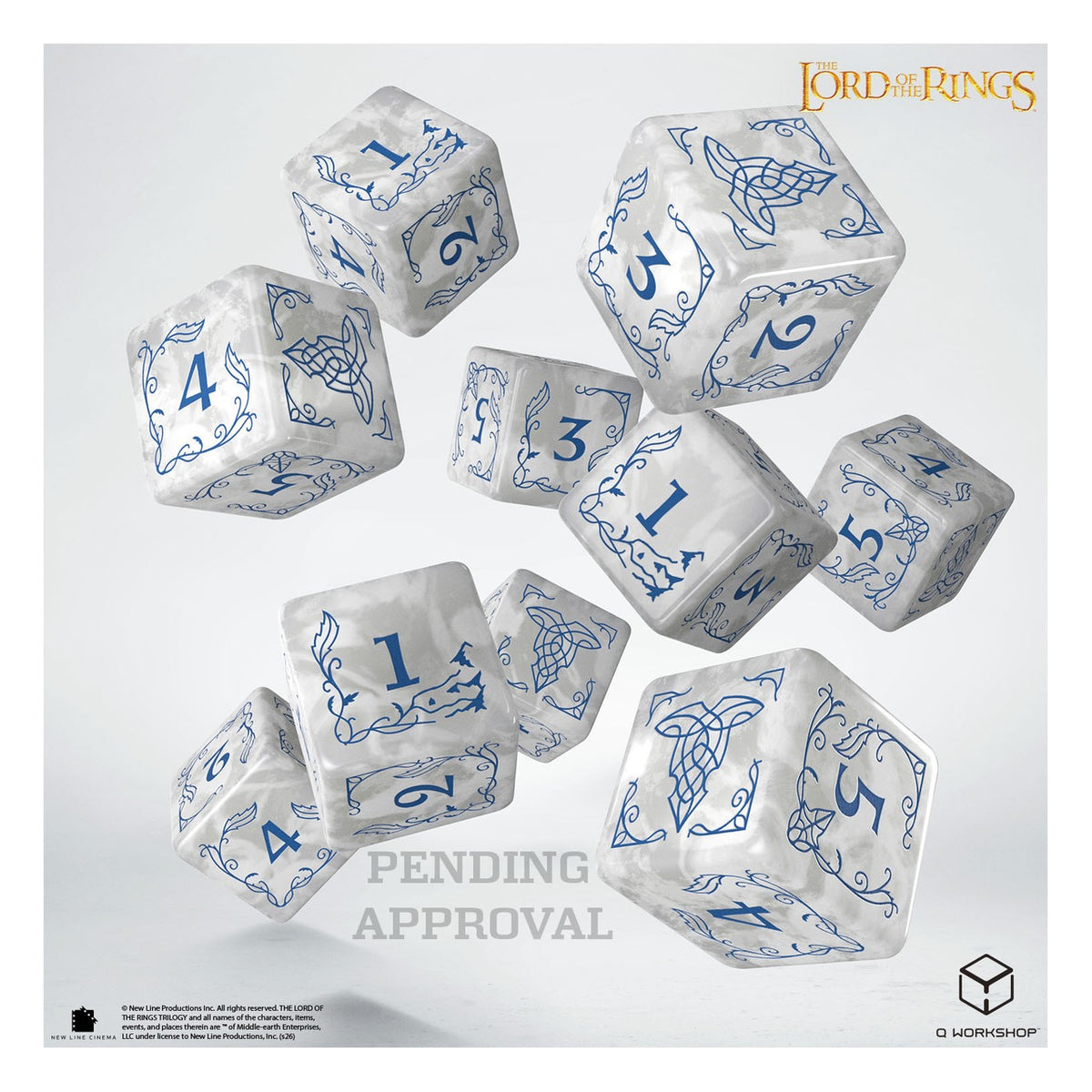 The Lord of the Rings Rivendell 10xD6 Stone - Set di Dadi