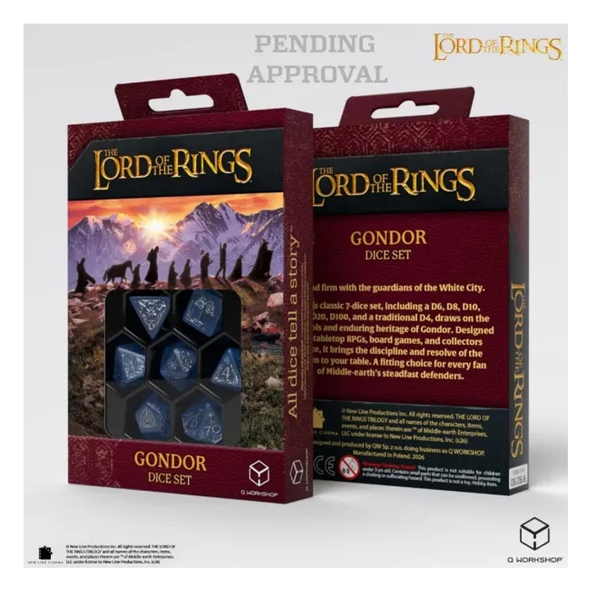 The Lord of the Rings Gondor - Set di Dadi