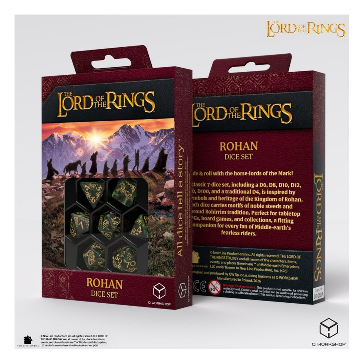 The Lord of the Rings Rohan - Set di Dadi