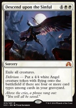 Descend upon the Sinful - Shadows over Innistrad (Mythic) [SOI-13]