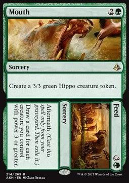 Mouth // Feed - Amonkhet (Rare) [AKH-214]