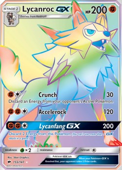 Lycanroc GX - Burning Shadows (Secret Rare) [BUS-155]