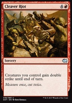 Cleaver Riot - Duel Decks: Merfolk vs. Goblins (Uncommon) [DDT-36]