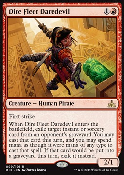 Dire Fleet Daredevil - Rivals of Ixalan (Rare) [RIX-99]