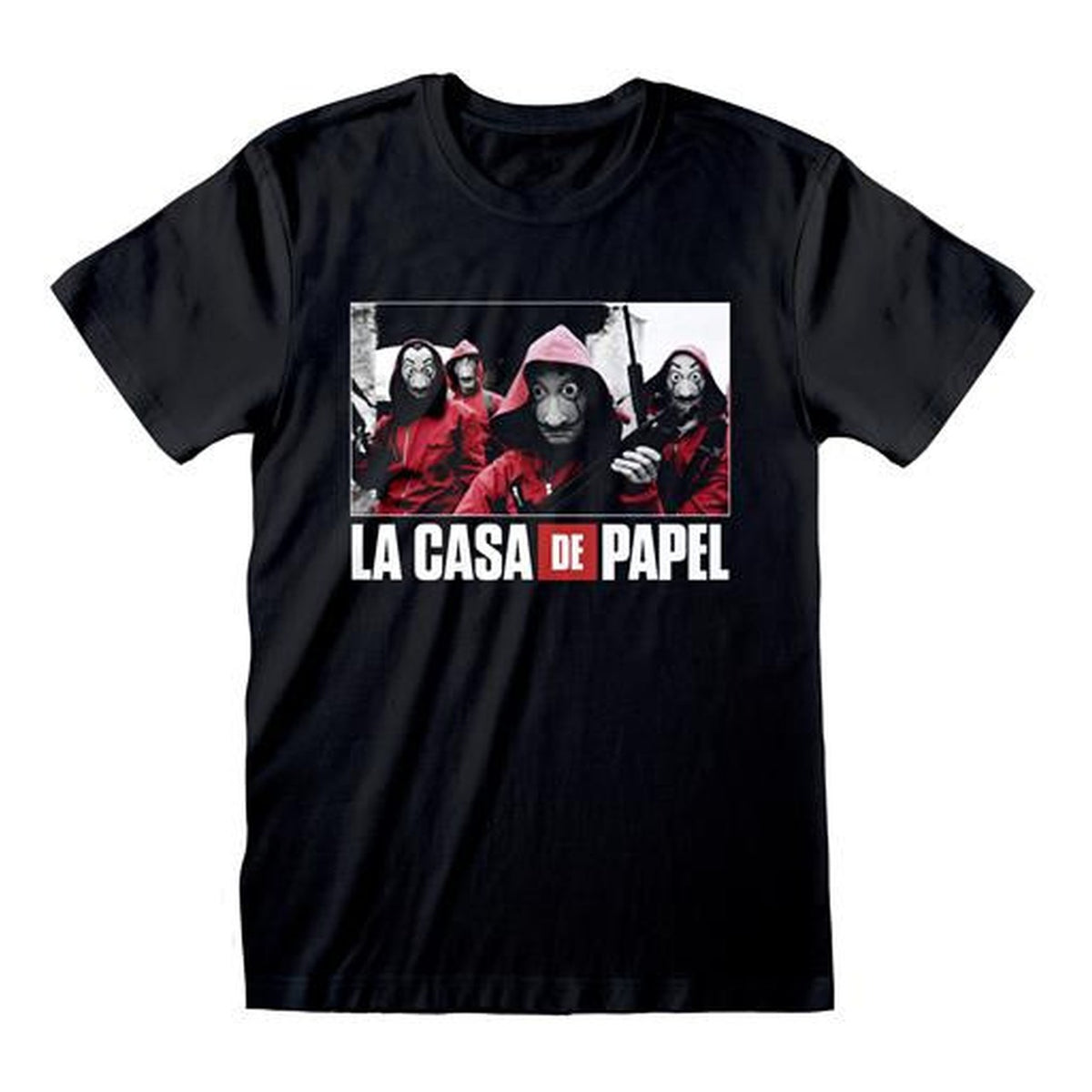 La Casa di Carta - Maglietta Photo and Logo (taglia L)