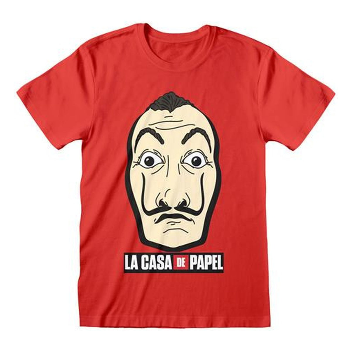 La Casa di Carta - Maglietta Mask and Logo (taglia XL)
