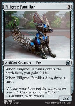 Filigree Familiar - Duel Decks: Elves vs. Inventors (Uncommon) [DDU-53]