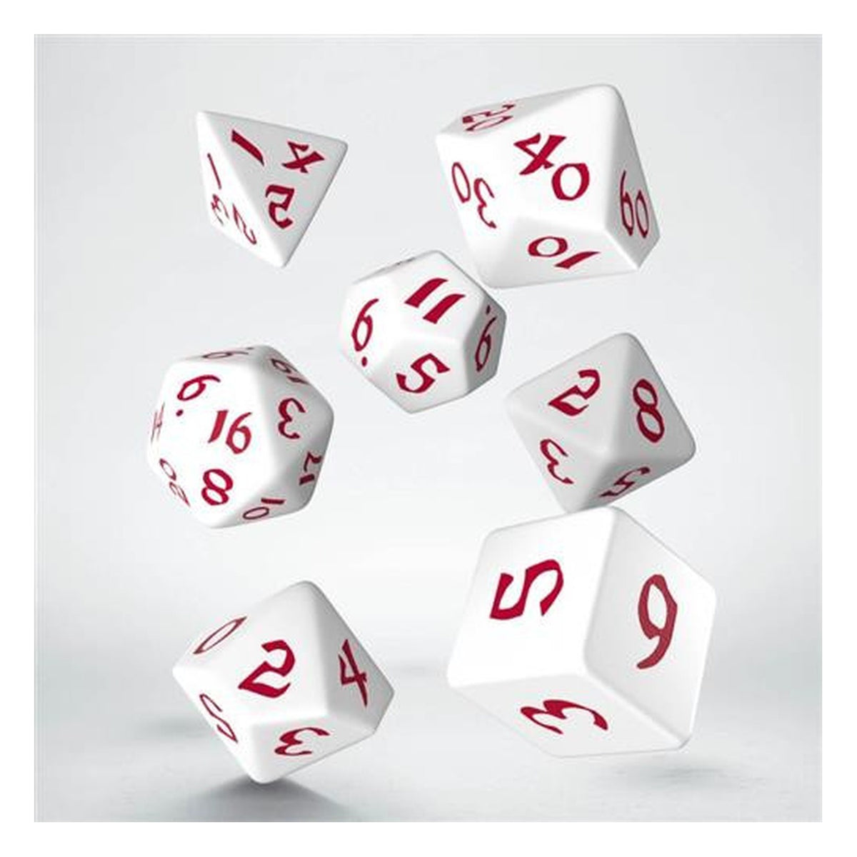 Classic Runic White Red SCLR04 - Set 7 Dadi