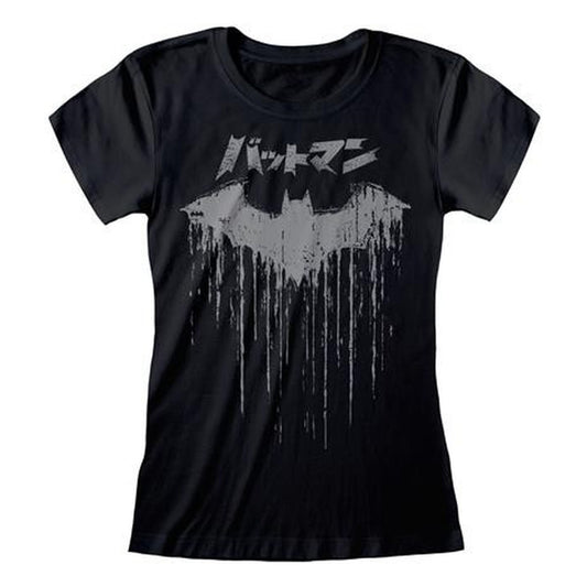 DC Comics - Maglietta donna Batman Distressed Japanese Logo (taglia XL)
