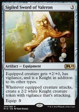 Sigiled Sword of Valeron - Core 2019 (Rare) [M19-244]