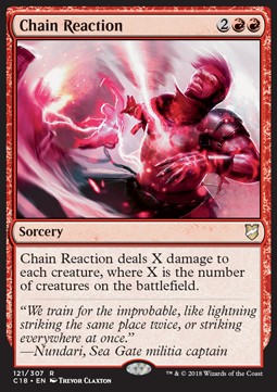 Chain Reaction - Commander 2018 (Rare) [C18-121]