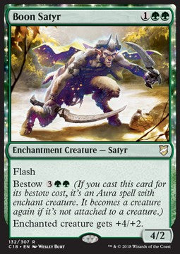 Boon Satyr - Commander 2018 (Rare) [C18-132]