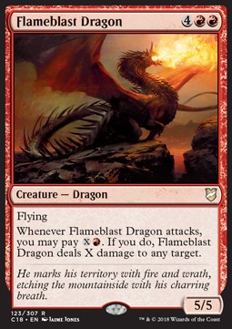 Flameblast Dragon - Commander 2018 (Rare) [C18-123]