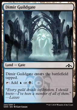 Dimir Guildgate (V.1) - Guilds of Ravnica (Common) [GRN-245]