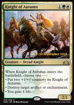 Knight of Autumn - Guilds of Ravnica: Extras (Rare) [XGRN-183]