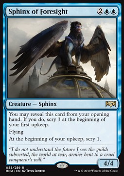 Sphinx of Foresight - Ravnica Allegiance (Rare) [RNA-55]